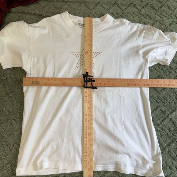 Bob Mackie Studio Vintage White Star T-Shirt - Picture 7 of 7